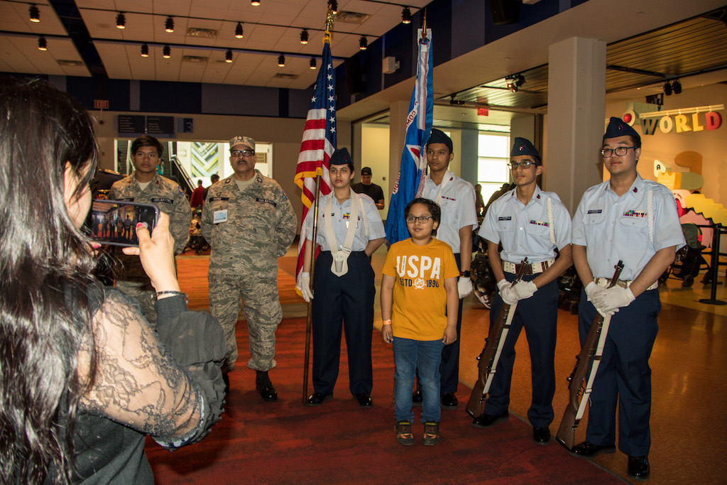 Guests at Aviation Day event