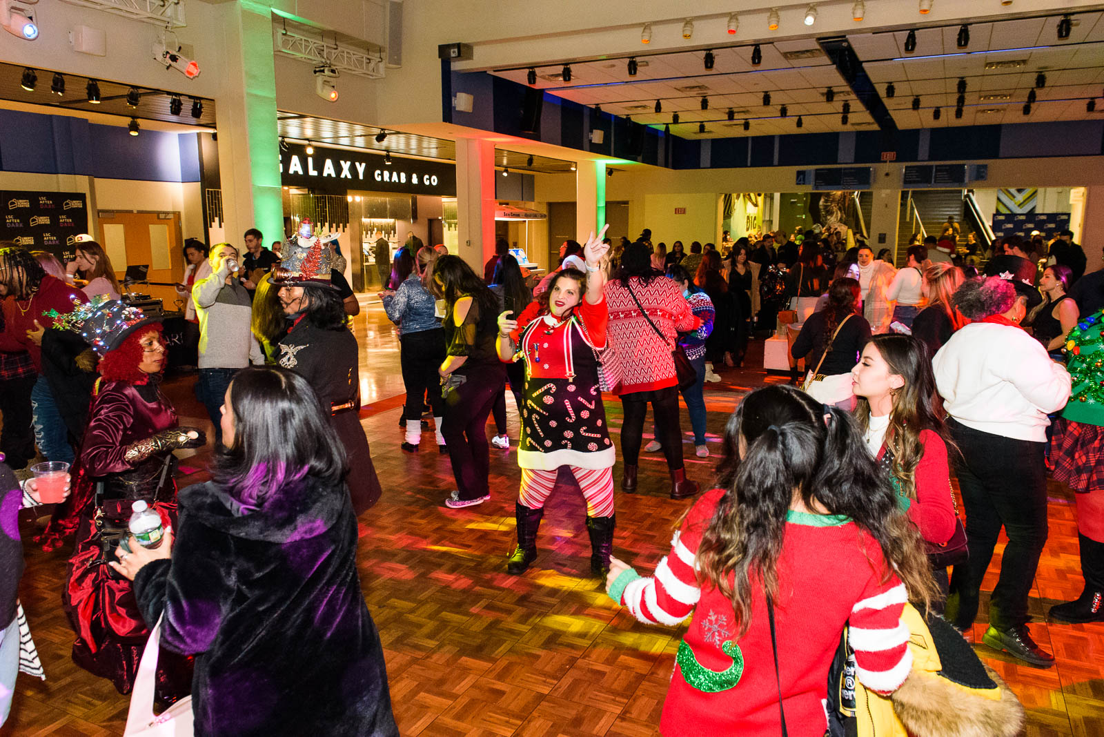 Guests having fun at LSC After Dark: Holiday Edition