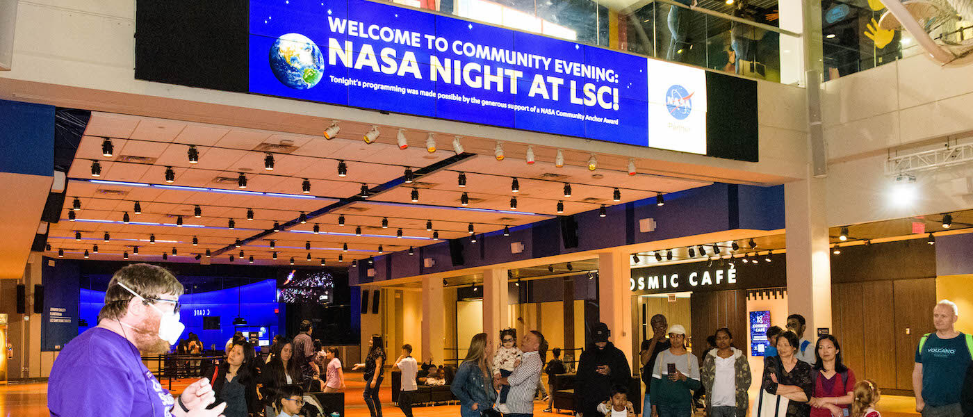 Guests at LSC's Community Evening/NASA Night at LSC