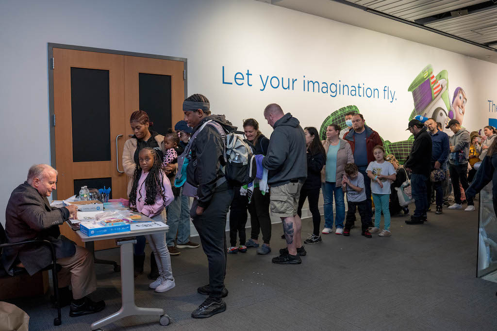 Famed Pixar animator Robert Lence signs autographs at LSC