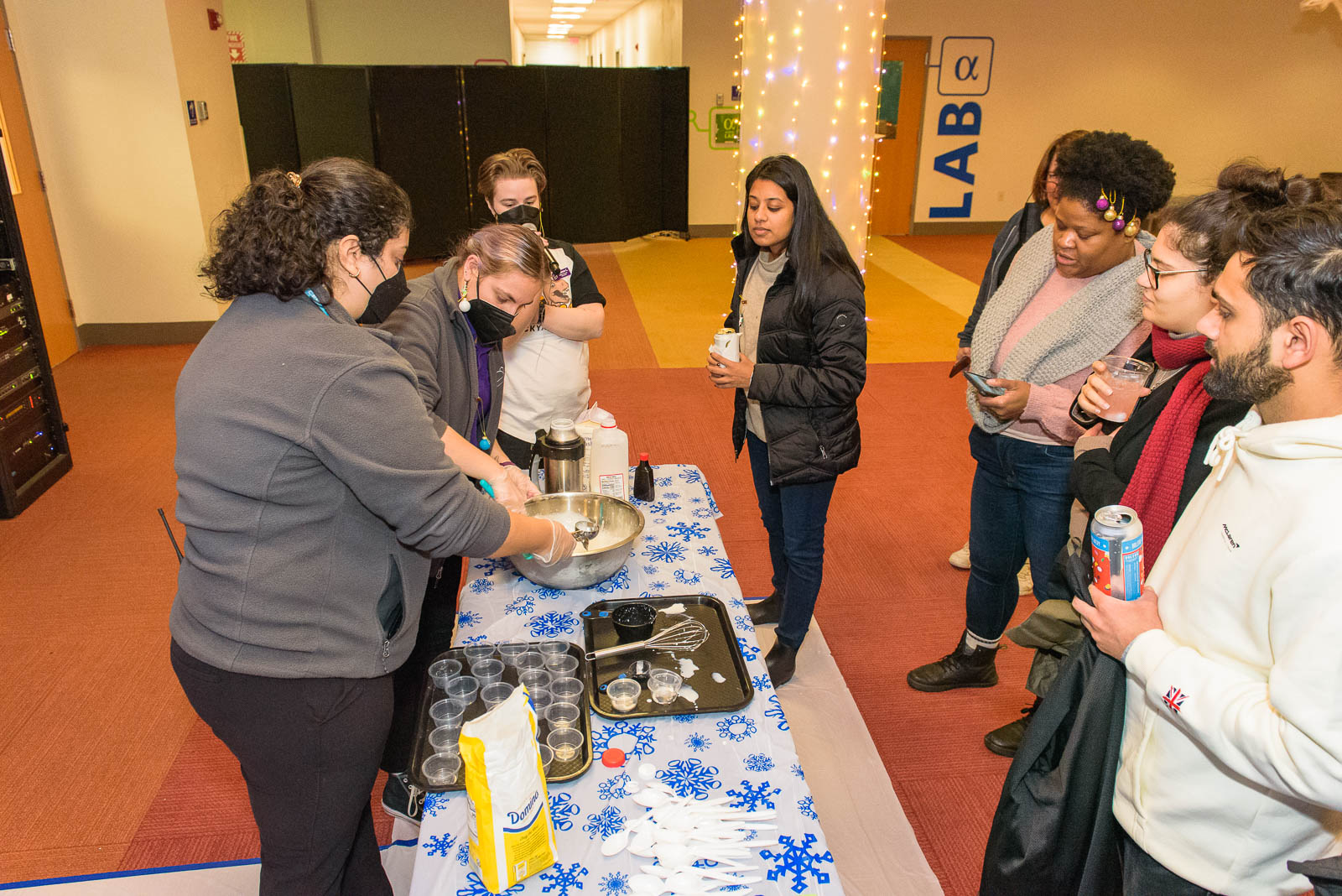 Guests having fun at LSC After Dark: Holiday Edition