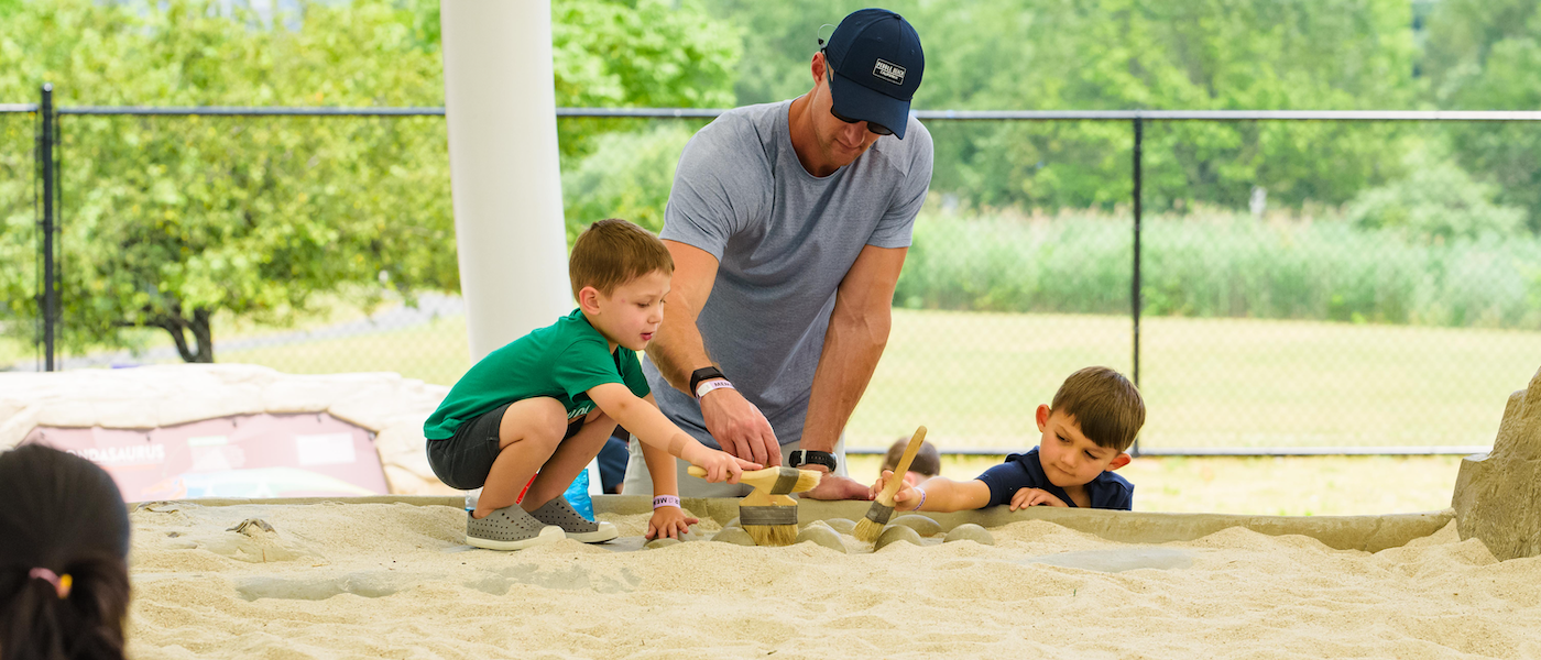 Family in Dino Dig Adventure