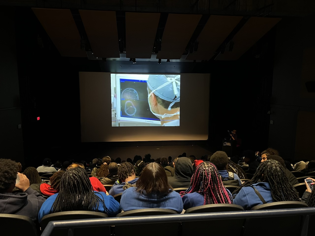 Students attend Live From Surgery session