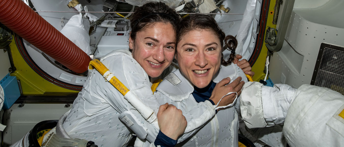 Astronauts Jessica Meir and Christina Koch