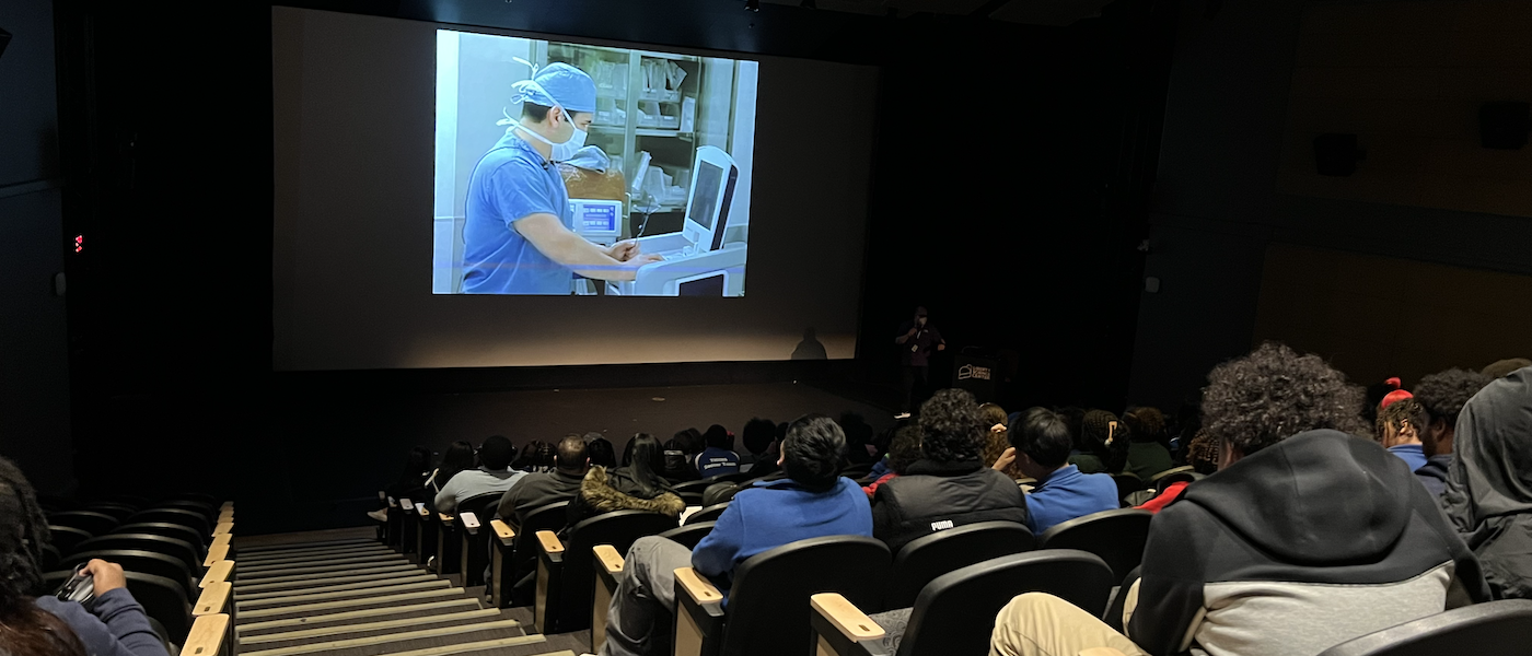 Students attend Live From Surgery session