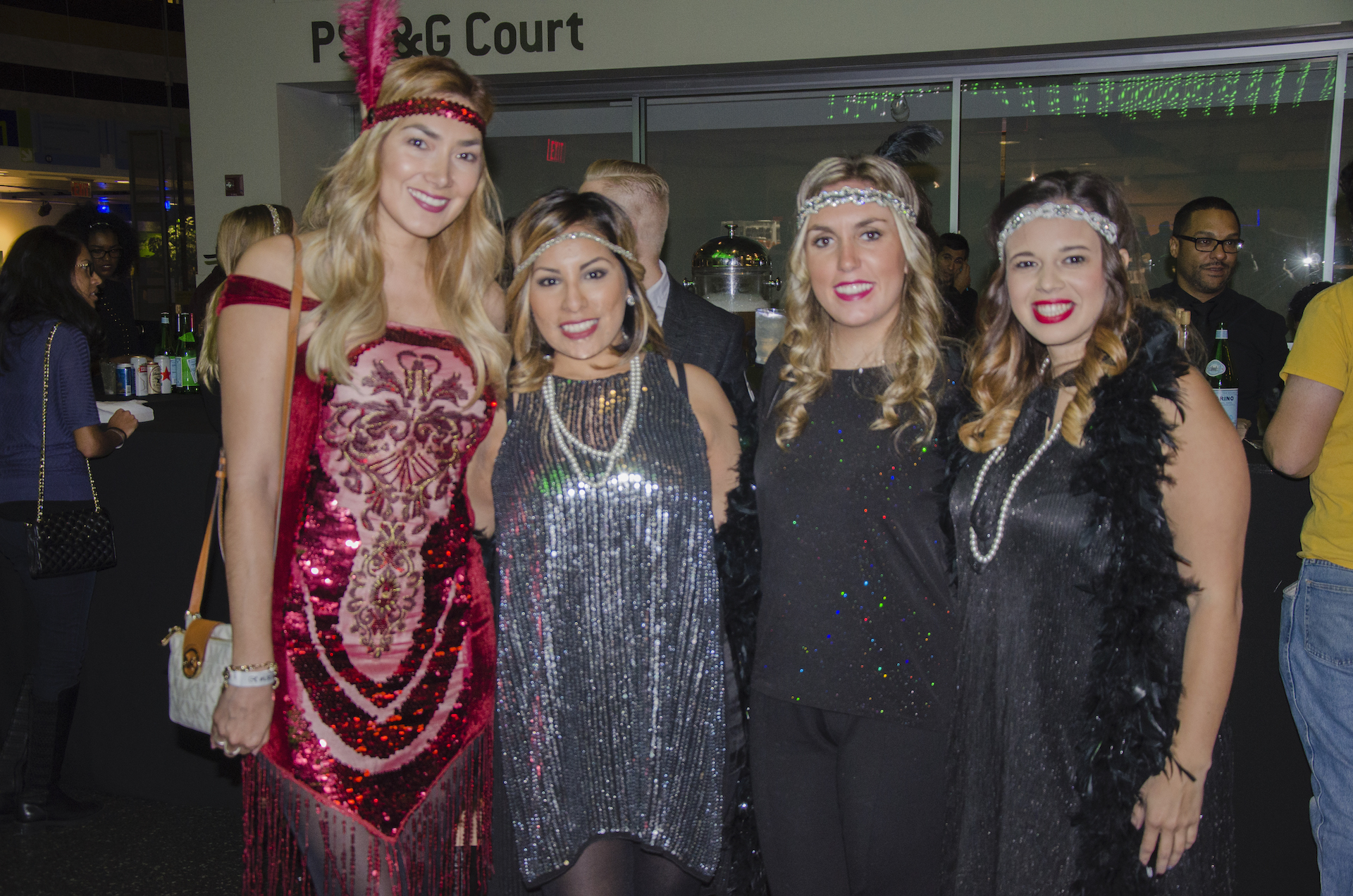 Guests in 1920s outfits at LSC After Dark: Science Speakeasy