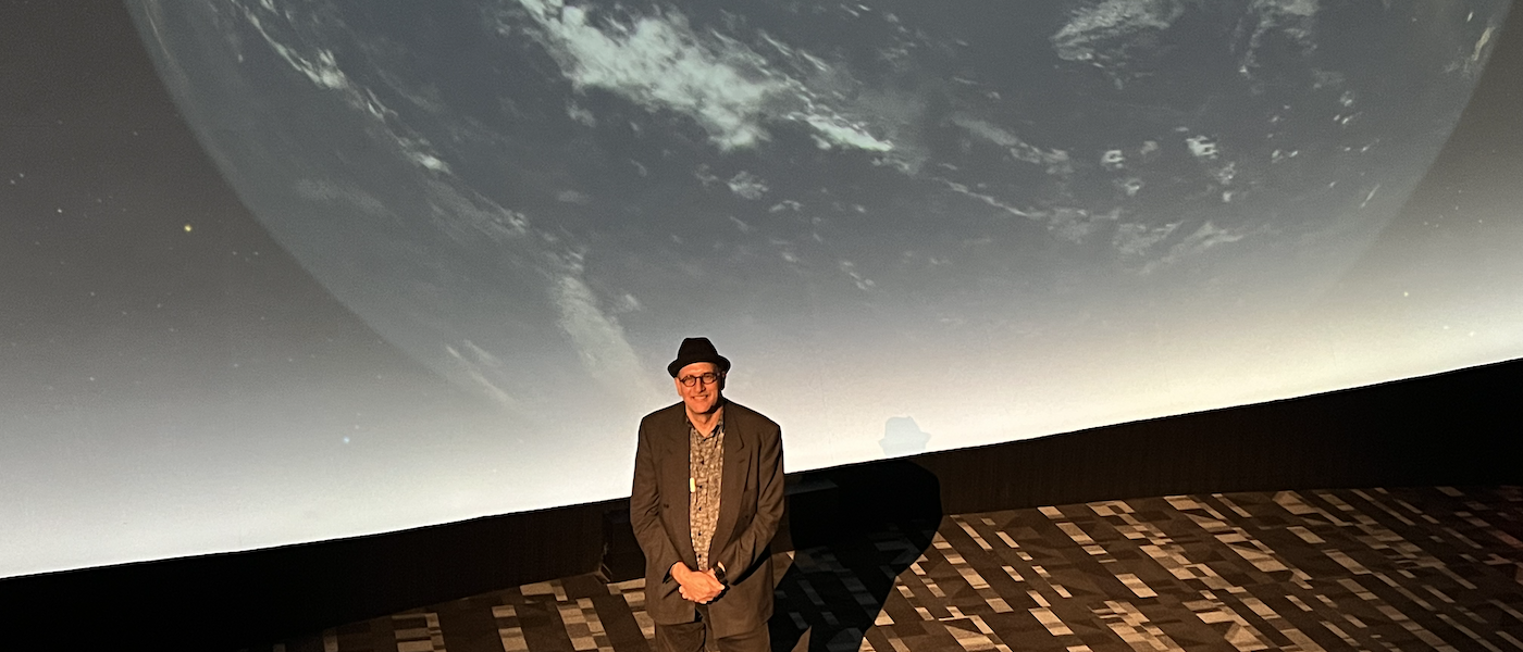 Dr. David Grinspoon before Space Talk presentation