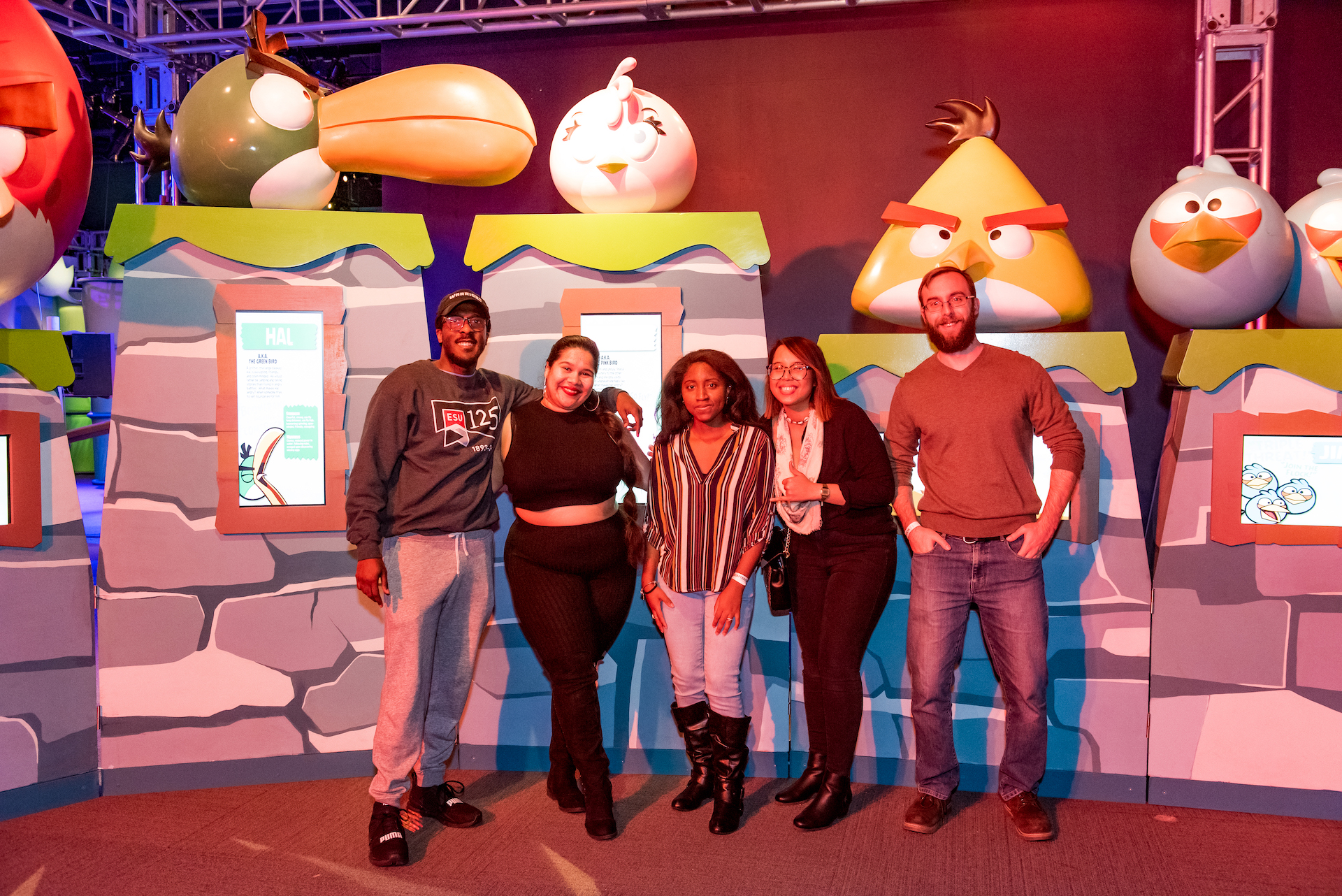 Guests in the Angry Birds Universe exhibition