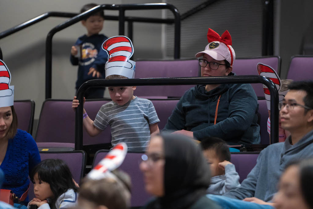 At the Dr. Seuss Story Time Membership event