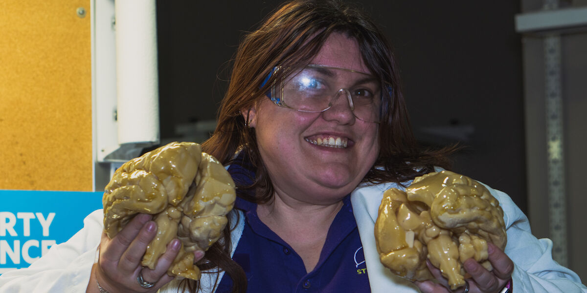 Liberty Science Center :: Behind-the-STEM: Human brains vs. zombie