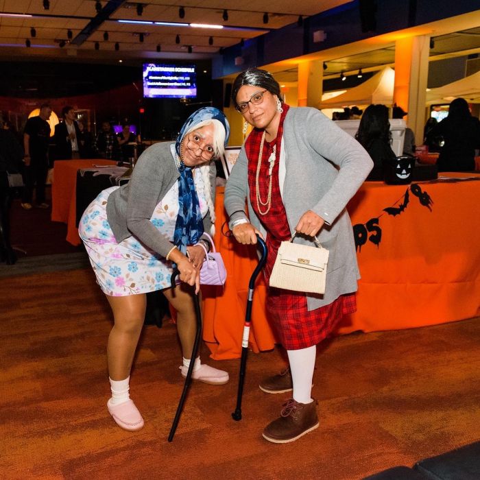 Guests in costume at LSC After Dark: Boos & Brews