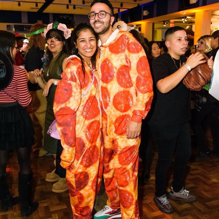 Guests in costume at LSC After Dark: Boos & Brews