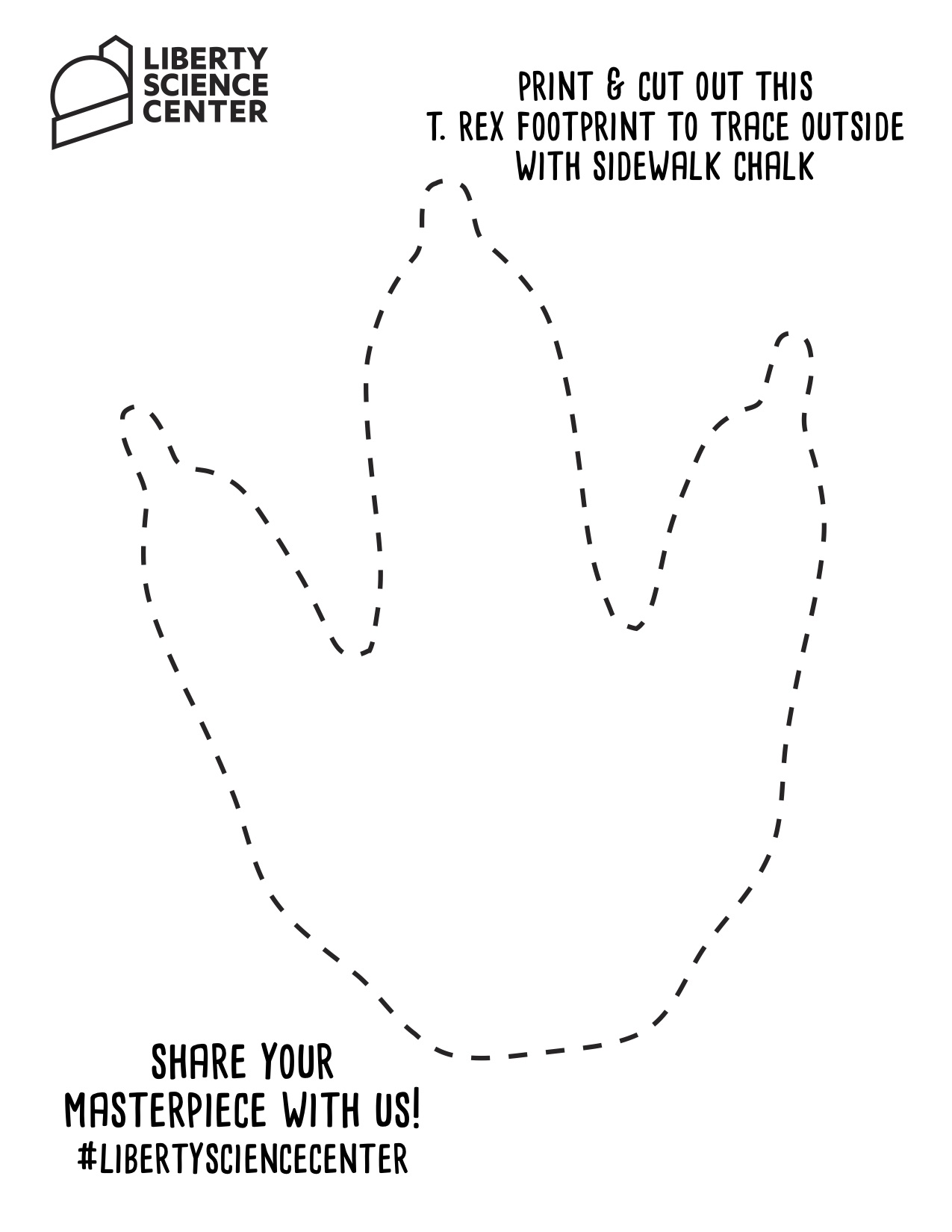 Dinosaur Footprint Template