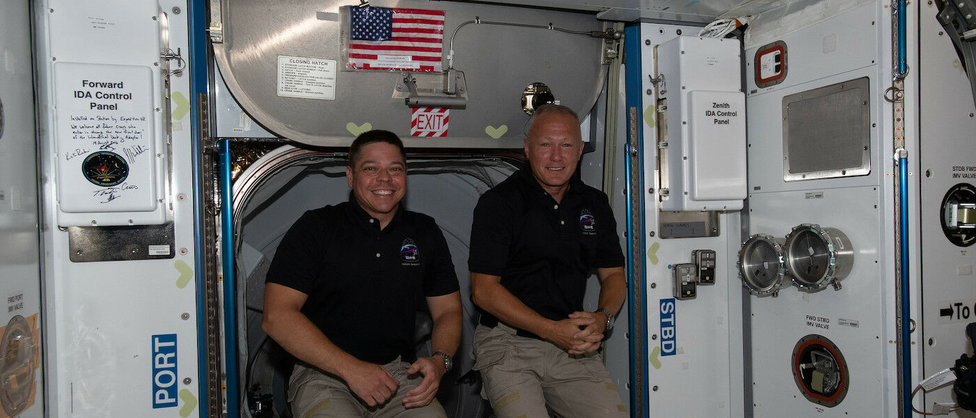 NASA astronauts Douglas Hurley and Robert Behnken